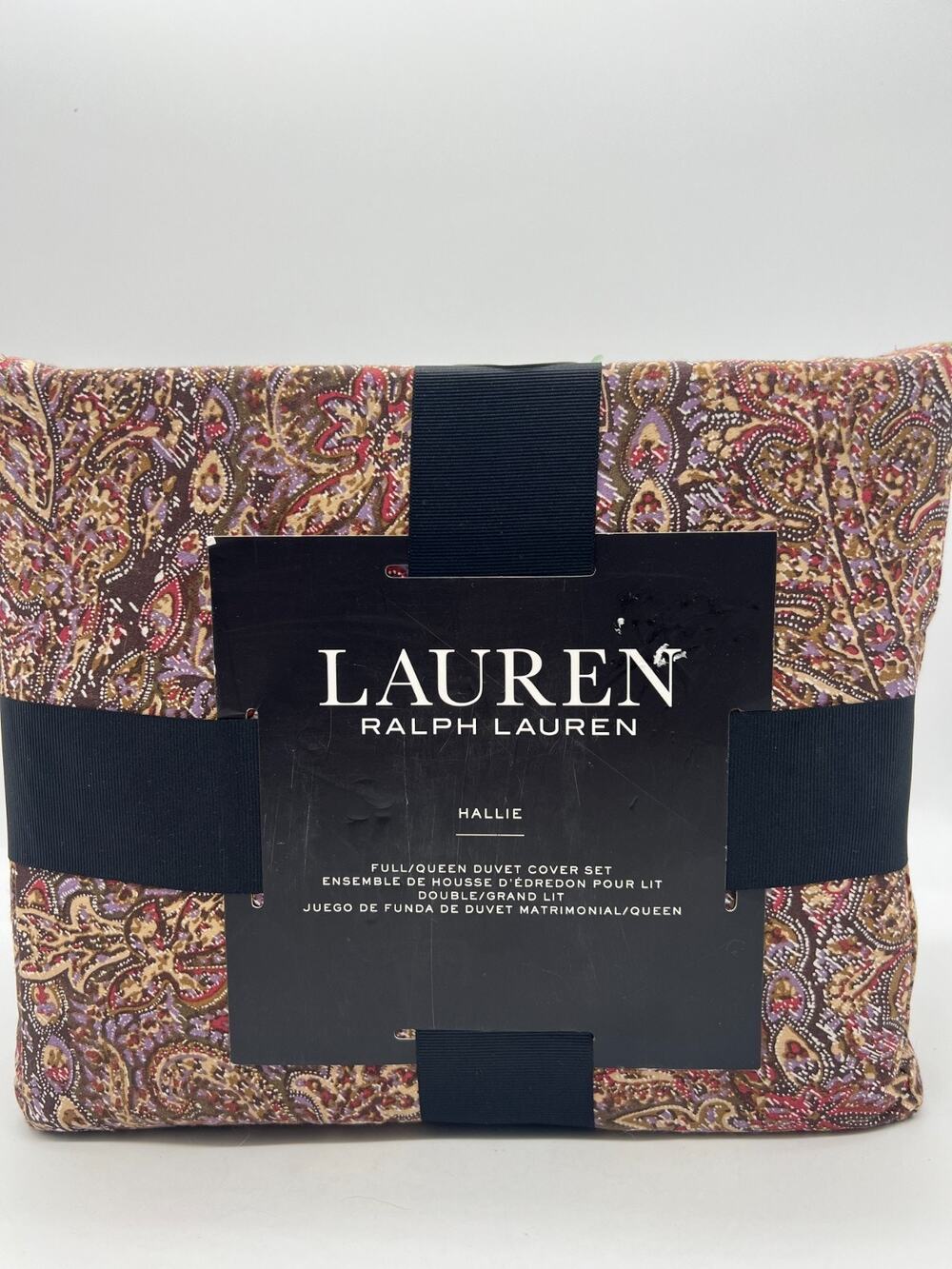 Lauren Ralph Lauren Hallie Full/Queen Duvet Cover Set 100% Cotton 2 Shams.